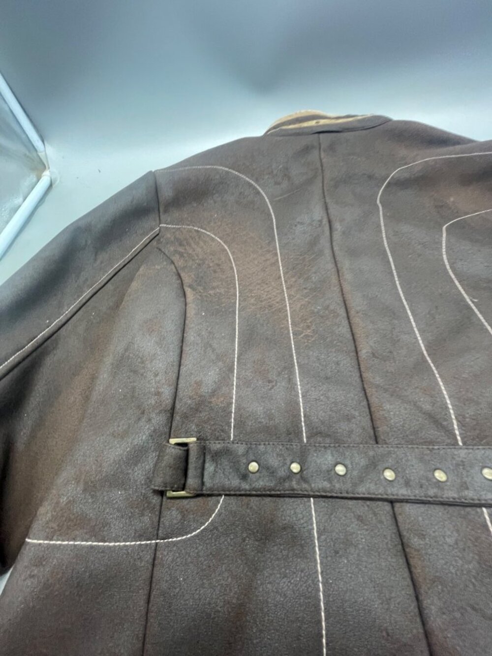 kristen blake women's jacket brown collar zip embellished polyester medium READ - Picture 9 of 11